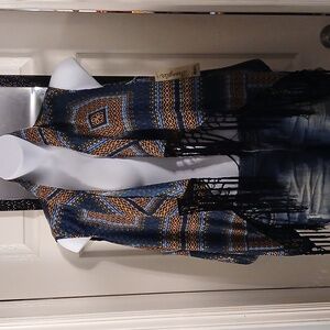 Wrangler Boho Fringe Vest. XL